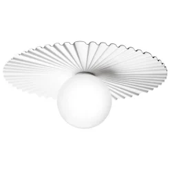 Nuura Liila Muuse vägg-/taklampa, medium, vit - opal