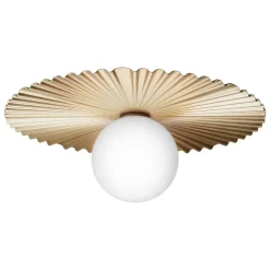 Nuura Liila Muuse vägg-/taklampa, medium, Nordic gold - opal