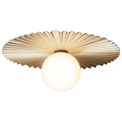 Nuura Liila Muuse vägg-/taklampa, medium, Nordic gold - opal