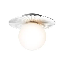 Nuura Liila Muuse vägg-/taklampa, liten, vit - opal