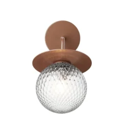 Nuura Liila Outdoor vägglampa, mörk brons - optic clear