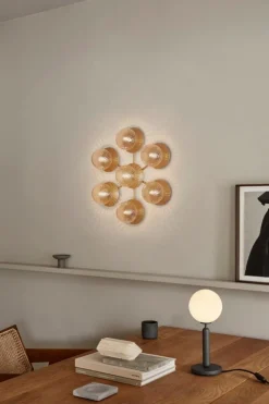 Nuura Liila Star vägg-/taklampa, Nordic gold - optic clear