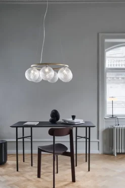 Nuura Miira 6 Circular pendellampa, mässing - ofärgad