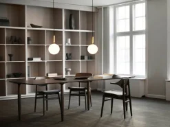 Nuura Miira 1 stor pendellampa, mässing - opal