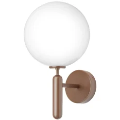Nuura Miira Outdoor vägglampa, mörk brons - opal