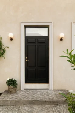 Nuura Miira Outdoor vägglampa, mörk brons - opal