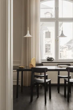 Nuura Petalii 1 pendel, liten, vit - polerad mässing