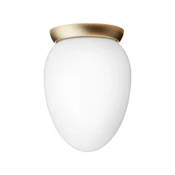 Nuura Rizzatto 171 taklampa, mässing - opalvit