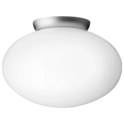Nuura Rizzatto 301 taklampa, satinsilver - opalvit