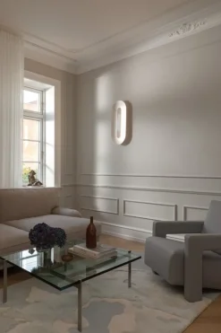 Nuura Sasi Large vägglampa, silver