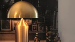 Oluce Atollo 233 bordslampa, guld