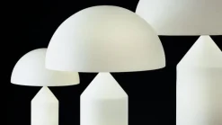 Oluce Atollo 237 bordslampa, vit