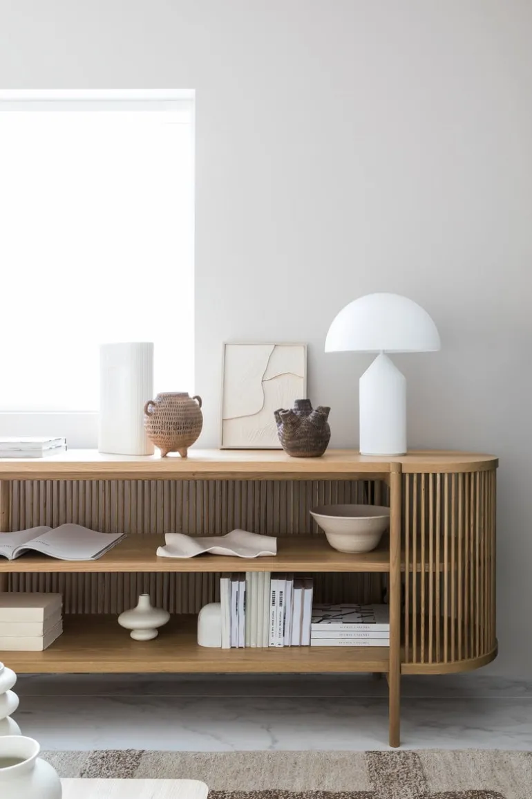 Oluce Atollo 237 bordslampa, vit