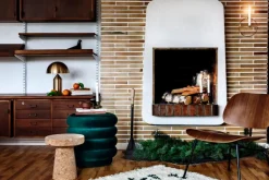 Oluce Atollo 238 bordslampa, guld