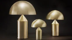 Oluce Atollo 239 bordslampa, guld