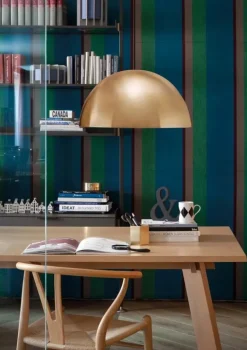 Oluce Sonora 408 pendellampa, guld