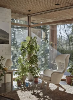 Ornäs Siesta loungefåtölj, ek - vit Orsetto 012