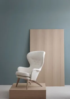 Ornäs Siesta loungefåtölj, ek - vit Orsetto 012