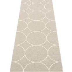 Pappelina Boo matta 70 x 200 cm, linne - vanilj