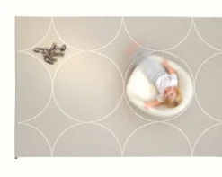 Pappelina Boo matta 70 x 200 cm, linne - vanilj