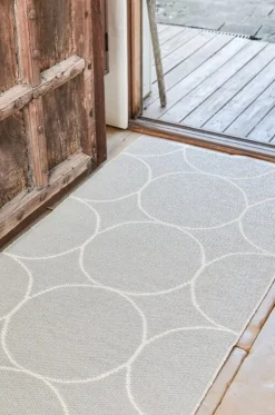 Pappelina Boo matta 70 x 200 cm, linne - vanilj