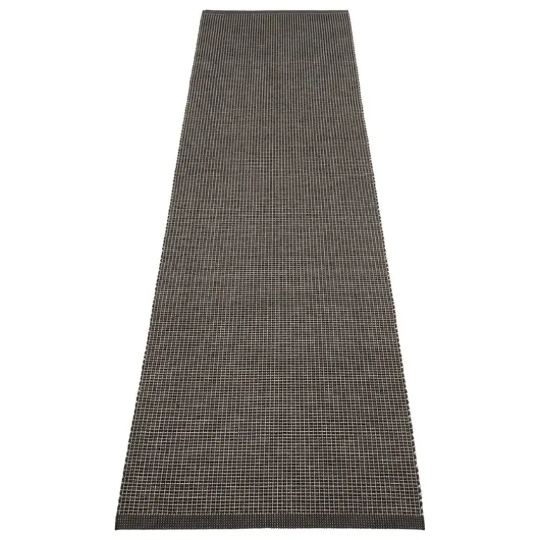 Pappelina Emm matta, 70 x 300 cm, svart - linnemetallic