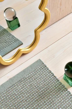 Pappelina Emm matta, 70 x 240 cm, salvia - linne metallic