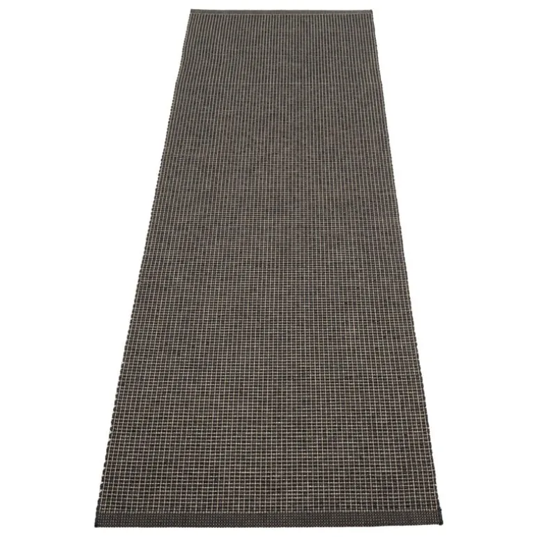 Pappelina Emm matta, 70 x 240 cm, svart - linne metallic