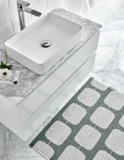 Pappelina Sten matta, 70 x 100 cm, armégrön - ljusgrå