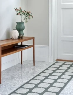 Pappelina Sten matta, 70 x 100 cm, armégrön - ljusgrå