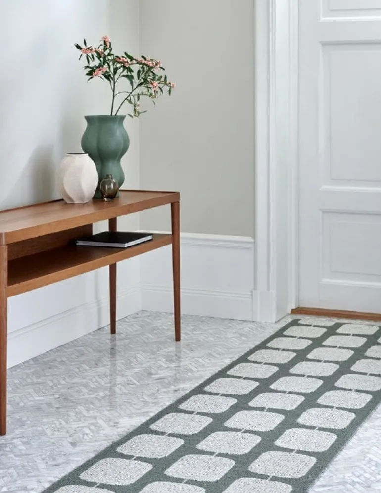 Pappelina Sten matta, 70 x 100 cm, armégrön - ljusgrå