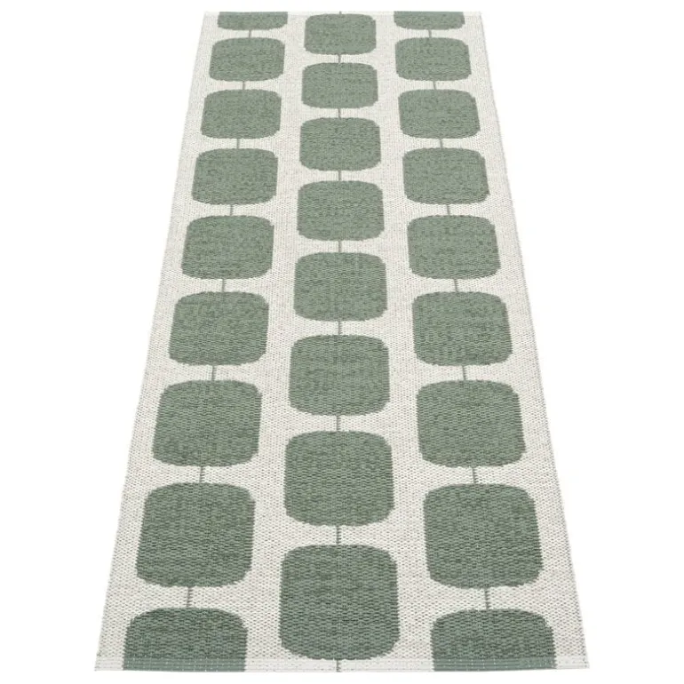 Pappelina Sten matta, 70 x 200 cm, armégrön - grå