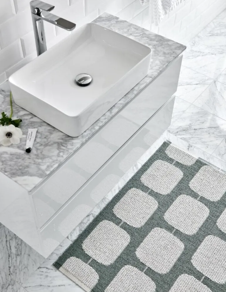 Pappelina Sten matta, 70 x 200 cm, armégrön - grå