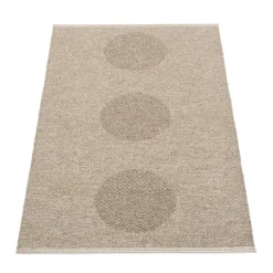 Pappelina Vera 2.0 matta, 70 x 120 cm, mörkt linne - linnemetallic