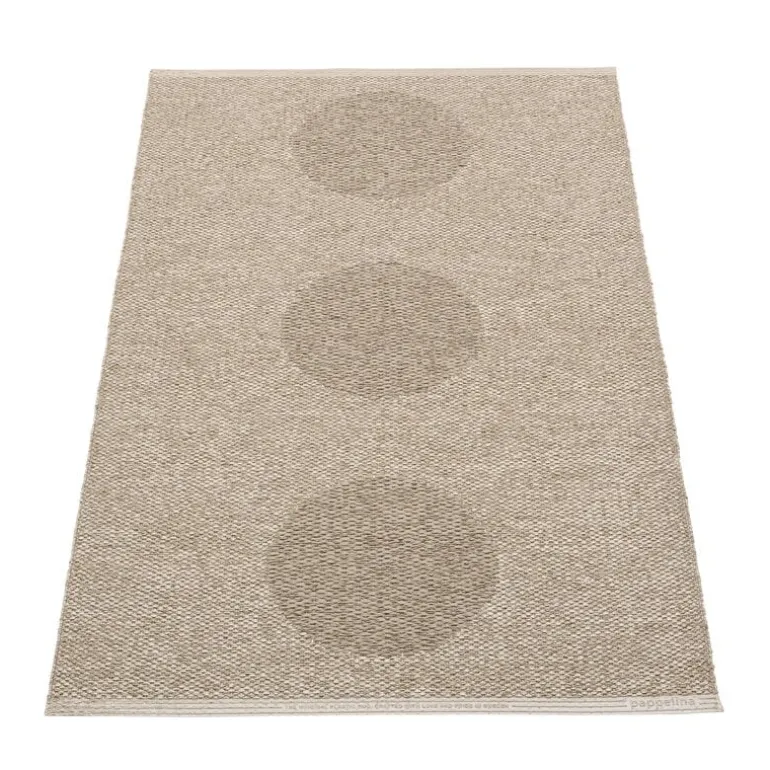 Pappelina Vera 2.0 matta, 70 x 120 cm, mörkt linne - linnemetallic