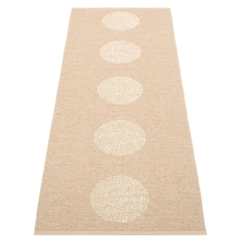Pappelina Vera 2.0 matta, 70 x 200 cm, beige - beige metallic
