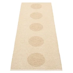 Pappelina Vera 2.0 matta, 70 x 200 cm, beige - beige metallic