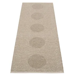 Pappelina Vera 2.0 matta, 70 x 200 cm, mörkt linne - linnemetallic