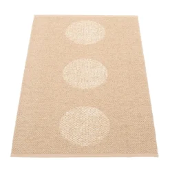 Pappelina Vera 2.0 matta, 70 x 120 cm, beige - beige metallic