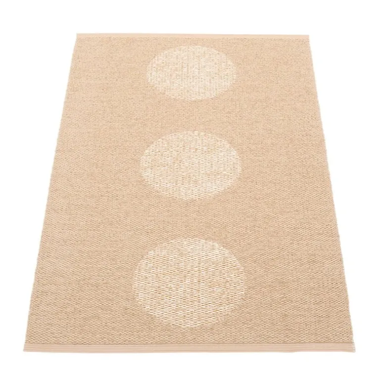 Pappelina Vera 2.0 matta, 70 x 120 cm, beige - beige metallic