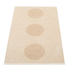 Pappelina Vera 2.0 matta, 70 x 120 cm, beige - beige metallic