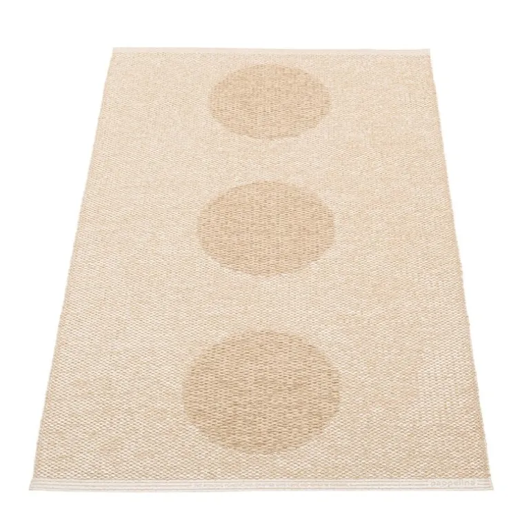 Pappelina Vera 2.0 matta, 70 x 120 cm, beige - beige metallic
