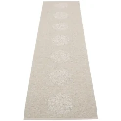 Pappelina Vera 2.0 matta, 70 x 280 cm, linne - stone metallic