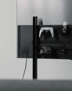 Pedestal Bendy Tall tv-bänk, charcoal