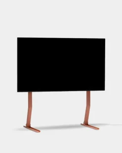 Pedestal Bendy Tall tv-bänk, dusty rose