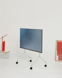 Pedestal Moon Rollin’ tv-bänk, krom