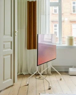 Pedestal Moon Rollin’ tv-bänk, pearl