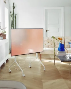 Pedestal Moon Rollin’ tv-bänk, pearl