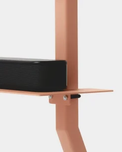 Pedestal Plate hylla, matt rosenröd