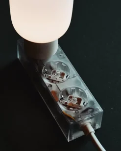 Pedestal Power Bar, 2 m, Ghost